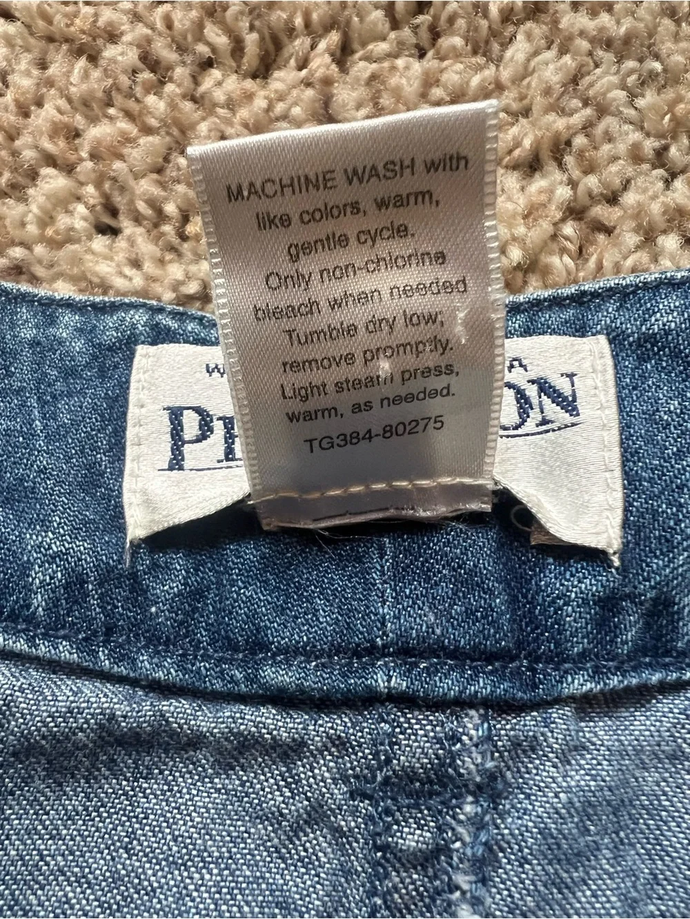 Pendleton Dark Blue Denim Pencil Skirt